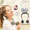 Wearable Shoulder Fan - Fans 3 Speed Adjustable Rechargeable Hands-free Cooling Wearable Portable Sports Mini Neck Fan Hands Free Sport Hanging Neck Fann. 