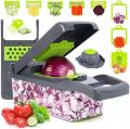 Genius Nicer Dicer Plus Salad Vegetable & Fruit Cutter - 12 in 1 Nicer Dicer Chooper Vegetable Cutter. 