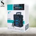 Sixonic GTS 1637 / 1638 Portable Rechargeable Wireless Bluetooth Speaker with Microphone – Best for Small Gatherings High Quality Stereo Sound, Big Woofer Mp3 Speaker FM Radio USB Memory Card Supported. 