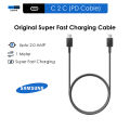 Original Samsung C2C Cable  (Black) - C to C for all latest Mobile - 1 Meter Cable - Tech Hub Lahore. 