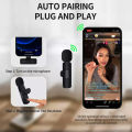 Original K9 Dual Wireless Microphone For Android Type C & Apple_iPhone For Live Streaming Vlogging Recording and Live Interviews Live Game Video Shooting Streaming Vlogging  Type C Android, IOS Lightining  K9 Dual Mic. 