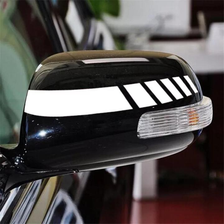 2Pcs (White) Side Mirror Reflective Decals Stickers Car Sticker,Car ...