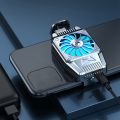 Mobile Phone Cooler Mobile Game Cooler for iPhone and Android Mobile Phone Cooling Fan Rechargeable. 