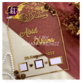 .Customized Nikah Thumb Board Material Acrylic  Size 8 x 12 Inch  Different Designs Available. 