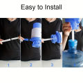 Manual Water Pump for 19 Liter Cans Large - Heavy Duty Bottle Water Pump Dispenser for 5 Gallon Jugs | BPA-Free Hand Press Water Tap Pump for Home, Office, Camping | Easy-to-Use Portable Drinking Water Dispenser with Non-Slip Base. 