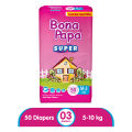 Bona Papa Super Diapers -  Super Economy Pack - Medium Size 3 - 50 Pcs. 