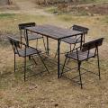 Rustic Outdoor Dining Table Set. 