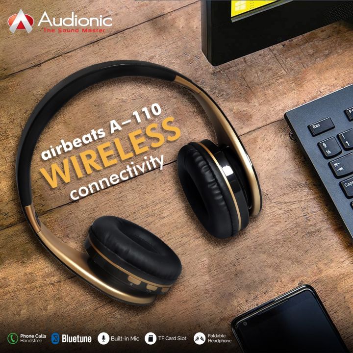 Audionic Bluebeats A-110 Headphone | Bluetooth Headphone | 1 Year Brand ...