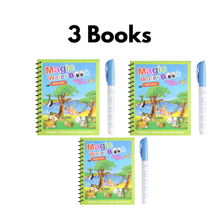 Water Magic Book for Kids | Reusable & Mess-Free Painting Activity ...