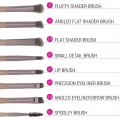 BH Cosmetics Lavish Elegance 15-Piece Brush Set - Premium Lavender Handle Makeup Brushes for Face & Eyes. 