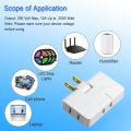3 in 1 Extender Plug Adapter Foldable Split Plug Rotating 180 degree Expansion Power Wall Socket 2500W. 