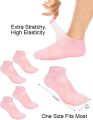 1 pair Silicone Elastic Moisturizing Foot Socks, Spa Massage Moisturizing Gel Socks for Dry Cracked Feet. 