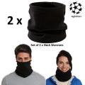 2 X Thermal Winter Fleece Neck Warmer Tube Snood Scarf Face Mask Special Offer. 
