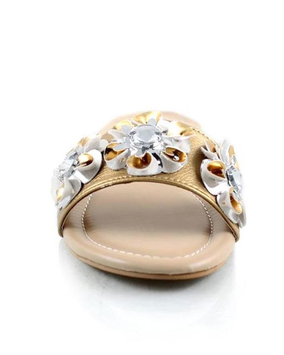 Gold%20Faux%20Leather%20Slippers%20For%20Women%20-%20Image%205