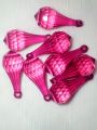 10/15 pcs Pink Faceted Crystal Plastic Drop Tussle Bead - DIY Craft, Jewelry, Dress Ornaments and Décor. 