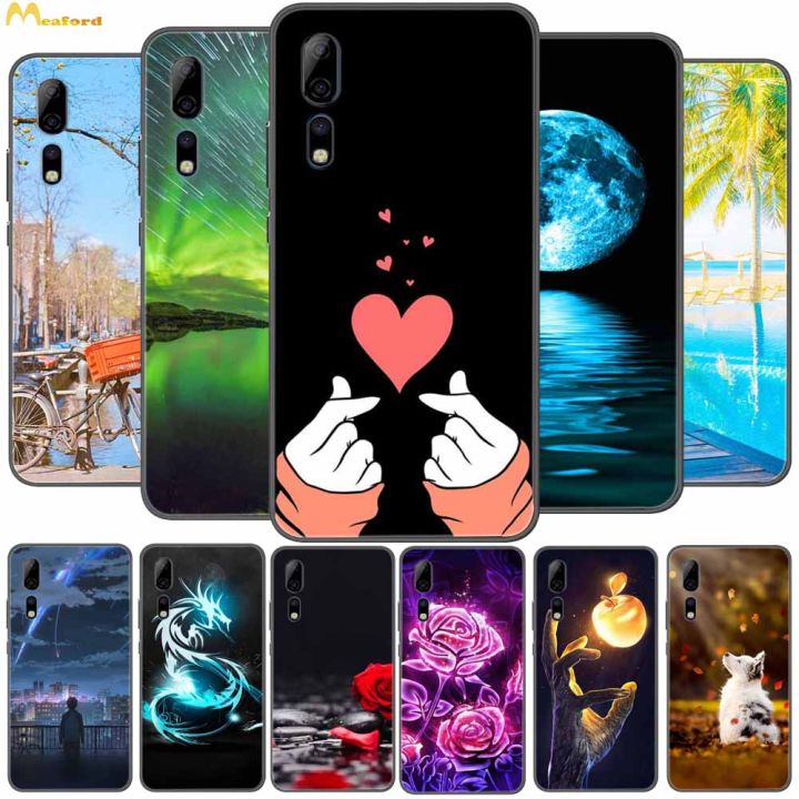 For ZTE Axon 10 Pro Case Silicone Soft Phone Love Cover For ZTE AXON 30 11 5G Back Cases Axon30 Pro Funda Black TPU Painted Cats