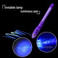 Magic Invisible Pen with UV Light - Cheating Pen Delight. 