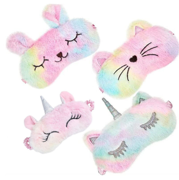Cartoon%20unicorn%20girl%20boy%20child%20blackout%20plush%20unicorn%20eye%20patch%20blackout%20lunch%20break%20eye%20patch%20cute%20breathable%20eye%20patch%20-%20Image%202