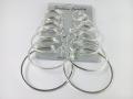 Pack of 6 Silver Hoop Earrings. 