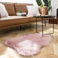 Faux Sheepskin Rug Pink Sheep Ultra Soft 2x3 Ft Rugs, Machine Washable Rug, Nursery Throw Rugs for Bedroom. 