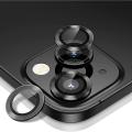 Camera Lens Protector Designed for iPhone 13/13 Mini, Tempered Glass Protective Film, Aluminum Alloy Camera Lens Cover - Black. 