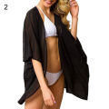 G&H Women Half Sleeve Floral Print Bikini Cover up Loose Chiffon Kimono Cardigan. 