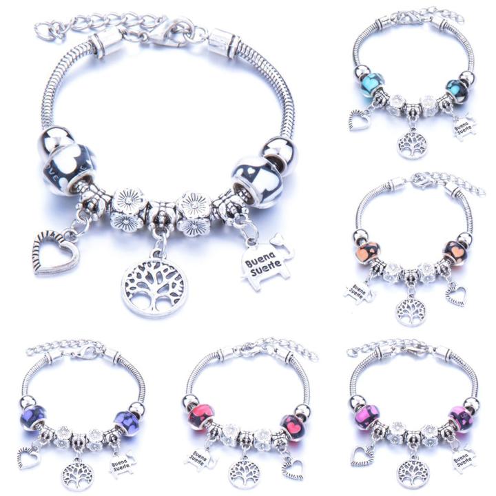【beauty code】Antieke Originele Hartvormige Buena Suehe Armbanden Vrouwen Glazen Kralen Merk Armband Armband Diy Sieraden Geschenken