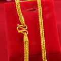 Vietnamese gold jewelry men jewelry keel chain sand gold necklace gold-plated 24K gold bracelet. 
