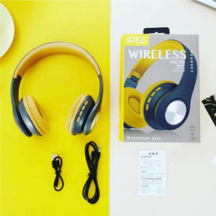 JBL P66 Wireless Headphones Stereo Bass High Quality Sound Best