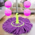 Magic Twist Mop with Self-Wringing Action, Extra Microfiber Refills, and Durable Handle – Perfect for Kitchen, Bathroom, and All Surfaces. 