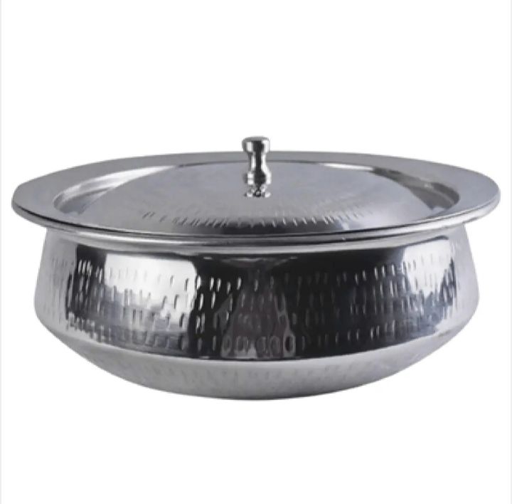 Handi Stainless Steel with Lid for serving purpose