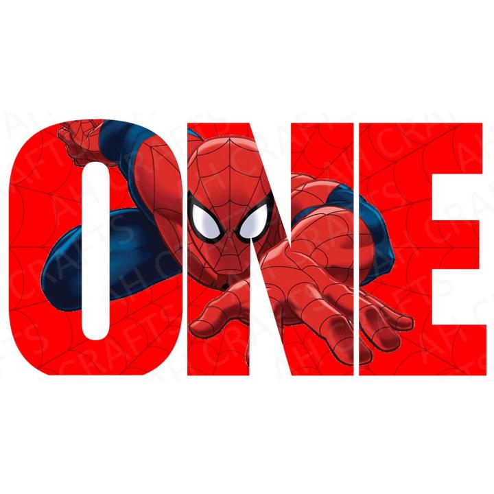 3 Block Letters O N E spider man theme
