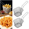 Mini French Deep Fryers Basket Net Mesh Fries Chip Kitchen Tool Stainless Steel Fryer. 