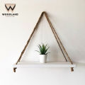 Wood Land Furniture NATURAL - DIY Tough Rope Hanging Shelf White. 
