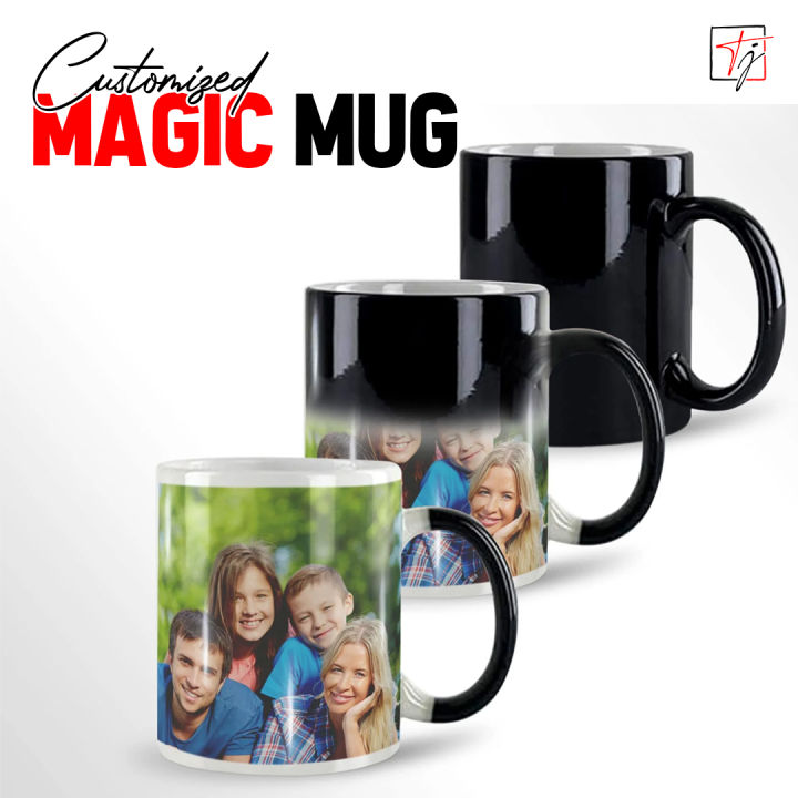 Customized / Personalized Photo Magic Mug - Customized Magic Mug With Your Picture, Logo, Text, or Any Other Design - Customized Photo Mug With Your Design Printing - Best Dad, Best Mom, Birthday Gift, Anniversary Gift - Best Gift For Your Loved Ones
