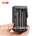 Universal 2 Slot Battery USB Charger With LED Light Smart Charging For Rechargeable Batteries Li-Ion 18650 Battery Charger. 