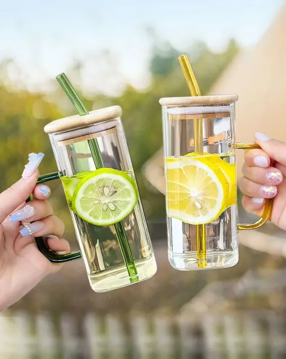 Square%20Glass%20Cup%20Water%20Bottle%20Glass%20Straw,%20Dustproof%20Bamboo%20Cover%20Handle%20-%20Image%203