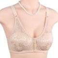 Maternity Button Bra Front open Cup B C D For Women with Floral & Random Design Baby breast feeding 100% Cotton - Wireless Bra For Women And Girls. 