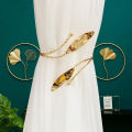 Buckle Open Mouth Design Portable Decorative Alloy Curtain Holder. 