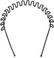head Bands, zig Zag hair bands, Head Band For Unisex Girls Men Boys Male And Female / Fashion Tie With Teeth Unisex Black. 