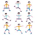 Children Funny Wooden Stick Men Puzzle Classic Smart Game Kids Hand Skill Fine Motor Training Toys for Kid 3 To 6 Years Old Gift. 