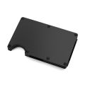 Slim Carbon Fiber Credit Card Holder RFID Non-scan Metal Wallet Money Clip Purse - intl. 