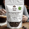 Dark Roasted Arabica Coffee Beans Strong and Rich Flavor 100gm. 
