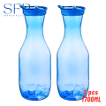 Plastic Carafe Bottle (Pack of 2) 1700ml, Smooth Ice juice and water bottle. 
