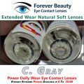 Luminous Gray Circle Gray Eyesight Extended Power Contact Lenses Cosmetic Colored Eye Contact Lenses Forever Beauty / Disposable Lenses / Lense, Eye Lense / Color Lense / Eye Lenses For Girls Women Men. 