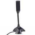 Usb Mini Stand Mic.Mini Microphone,USB 2.0 Desktop Microphone,Flexible Condenser Mic,Desktop Stand Mic for computer and  Laptop. 