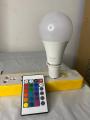 LED RGB Bulb with Remote Control - Dimmable Static Color Light - Fast & Slow. 