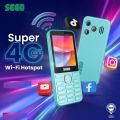 SEGO Super 4G Ultra - 2.8 Inch Display - Dual Sims 4G Connectivity - Wifi - Hotspot - 2000mAh Battery - PTA Approved - 1 Year Brand warranty. 