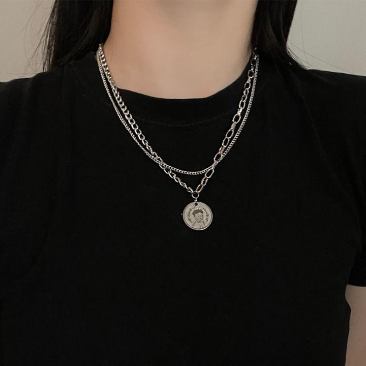 Korean Exquisite Pendant Necklace for Women Men Fashion Jewelry Accessories Gifts