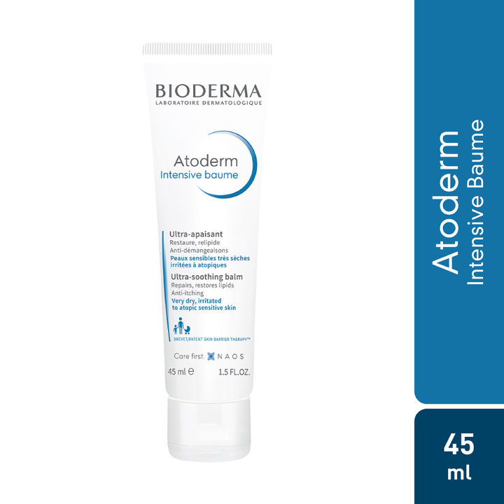 Bioderma Atoderm Intensive Baume 45ml - Intensely Nourishing and Repairing Balm for Very Dry, Irritated, Eczema and Atopic Skin
